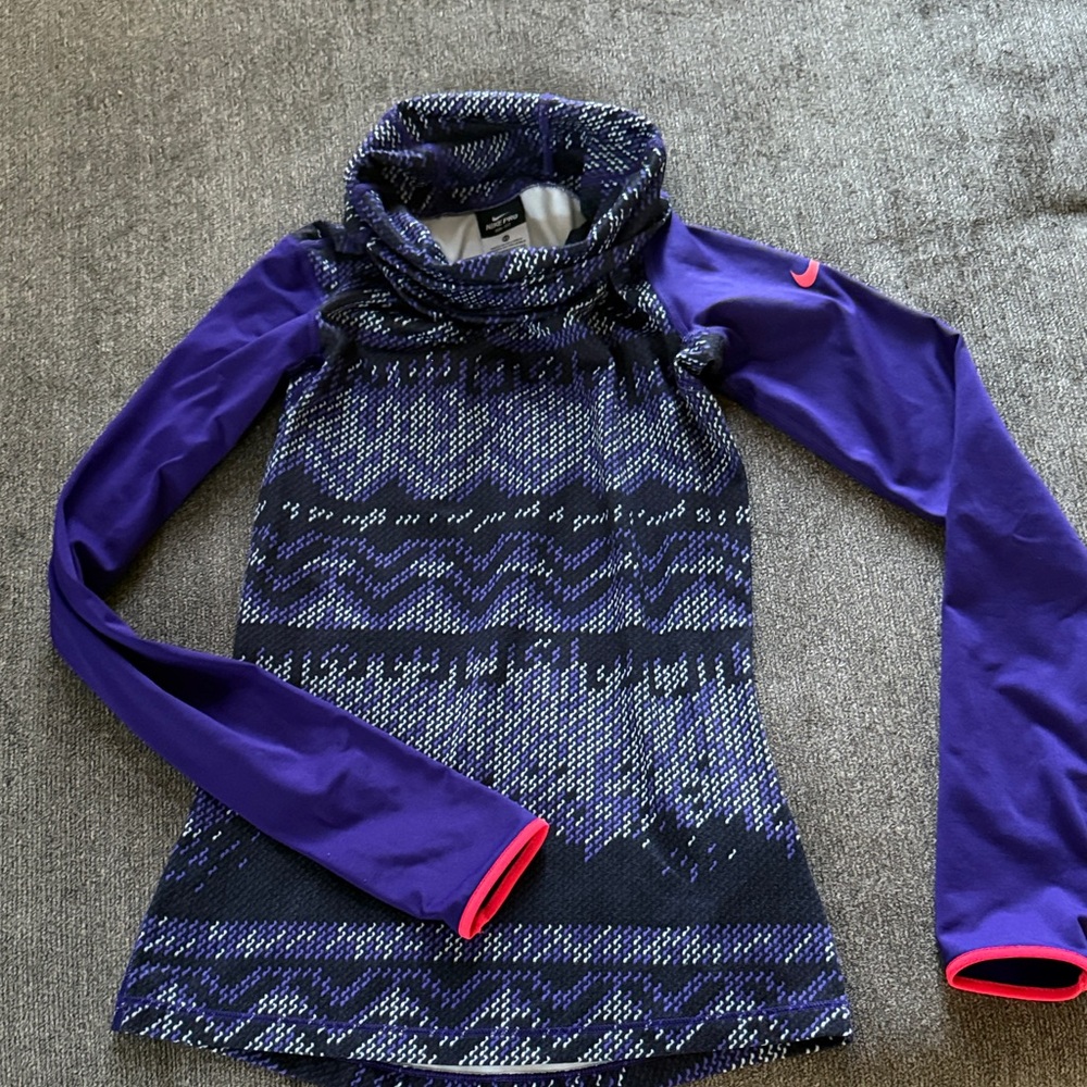 Nike Purple and Black Women's Sweatshirt